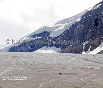 Athabasca Glacier is part of the Columbia Icefield, Jasper National Park, Alberta, Canada