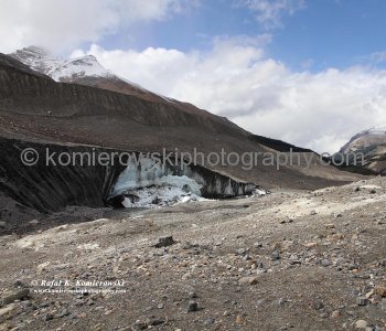 Athabasca Glacier is part of the Columbia Icefield, Jasper National Park, Alberta, Canada