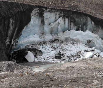 Athabasca Glacier is part of the Columbia Icefield, Jasper National Park, Alberta, Canada