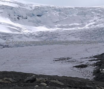 Athabasca Glacier is part of the Columbia Icefield, Jasper National Park, Alberta, Canada