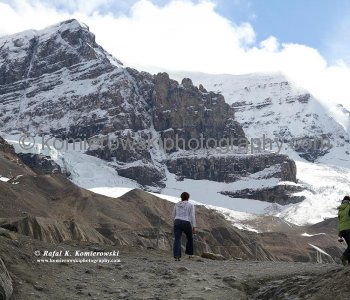 Athabasca Glacier is part of the Columbia Icefield, Jasper National Park, Alberta, Canada