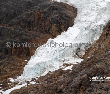 Angel Glacier above Cavell Pond