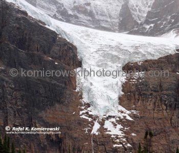 Angel Glacier above Cavell Pond