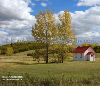 Red Deer Lake at Lloyd Park, South of Calgary, Alberta, Canada