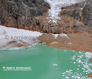 Angel Glacier above Cavell Pond