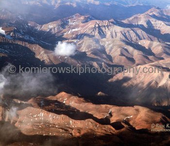 Flight from Buenos Aires, Argentina -Over Andes - to Santiago, Chile