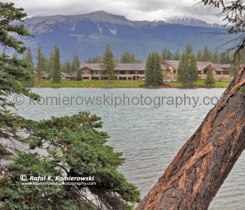 Lac  Beauvert and Fairmont Jasper Park Lodge,  Jasper National Park, Alberta, Canada