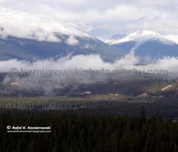 Rockies above Jasper, Alberta