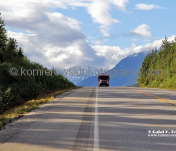 Yellowhead Highway near Moose Lake, British Columbia, Canada