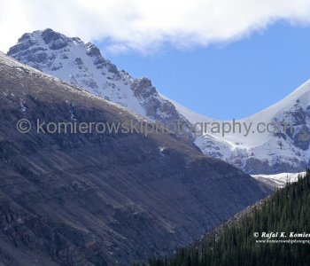 Amazing Geology of Rockies along Icefields Parkway,  Jasper National Park, Alberta, Canada