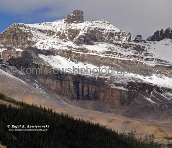 Amazing Geology of Rockies along Icefields Parkway,  Jasper National Park, Alberta, Canada