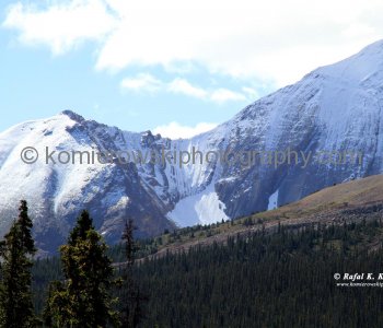 Amazing Geology of Rockies along Icefields Parkway,  Jasper National Park, Alberta, Canada