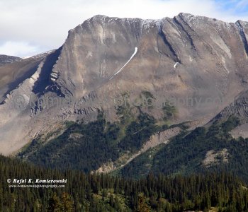 Amazing Geology of Rockies along Icefields Parkway,  Jasper National Park, Alberta, Canada