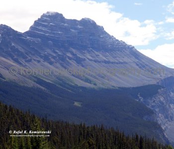 Amazing Geology of Rockies along Icefields Parkway,  Banff National Park, Alberta, Canada