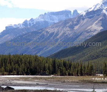 Rockies along  Icefields Parkway,  Banff National Park, Alberta, Canada