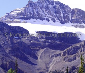 Rockies along  Icefields Parkway south of Saskatchewan River Crossing,  Banff National Park, Alberta, Canada
