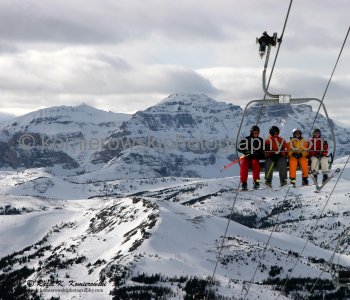 Majestic Rocky Mountains, Sunshine Village, Banff National Park, Alberta, Canada,  (UNESCO-World Heritage Site)