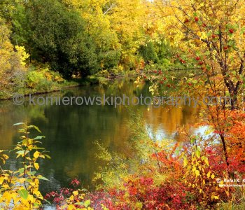 Elbow River at Stanley Park,  Calgary, Alberta, Canada