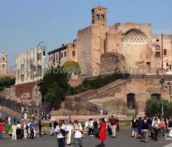 Forum Romanum and Temple of Venus and Roma,   Antigua Roma