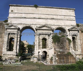 Porta Maggiore  near  City Walls a.k.a. Auerlian Walls,  Antigua  Rome