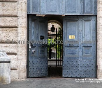 The door to Palazzo Farnese, Rome