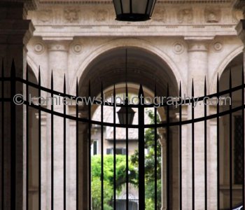 A view into courtyard of Palazzo Farnese,  Rome