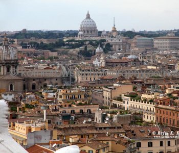 Vatican in Rome viewed  from  Victor Emmanuel Monument Il Vitoriano at Piazza Venezia,   Rome