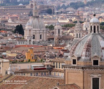 Rome, Rooftop View of Historic Landmarks  (UNESCO-World Heritage Site)