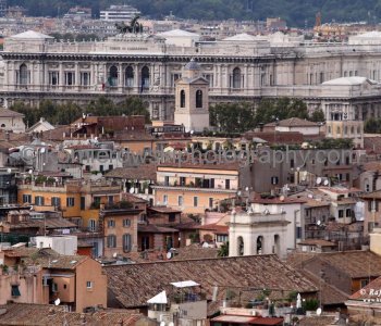 The Supreme Court of Cassation ( Corte Suprema di Cassazione) , view from  Victor Emmanuel Monument Il Vitoriano,  Rome