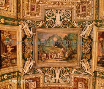 The artwork on the ceiling at the Gallery of Maps or the Map Room, Vatican Museum,  Stato della Città del Vaticano