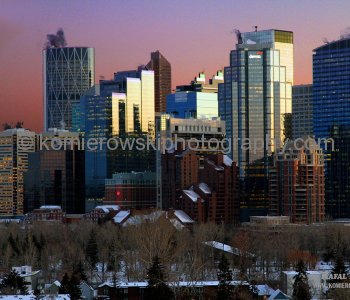 Calgary at Night, Alberta, Canada
