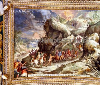 The artwork on the ceiling at the Gallery of Maps or the Map Room, Vatican Museum,  Stato della Città del Vaticano