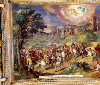 The artwork at the Gallery of Maps or the Map Room, Vatican Museum,  Stato della Città del Vaticano