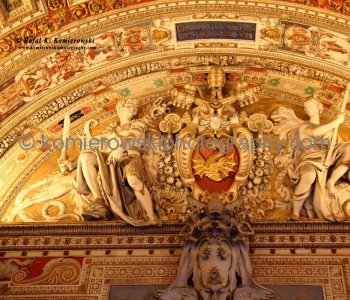The artwork at the Gallery of Maps or the Map Room, Vatican Museum,  Stato della Città del Vaticano
