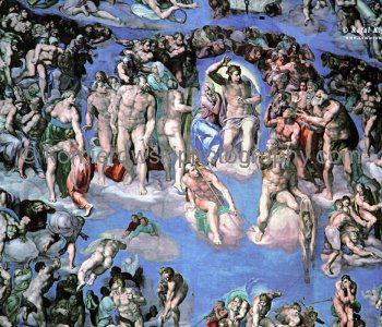 COPY of The Sistine Chapel ceiling, Painted by Michelangelo between 1508 and 1512, at the commission of Pope Julius II, is one of the most renowned artworks of the High Renaissance.