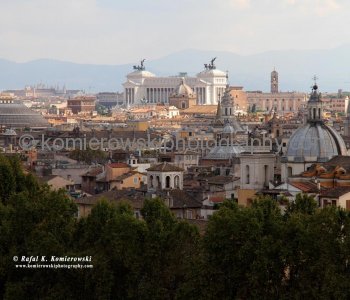 View of Rome (including  Ill Vitoriano) from Castel Sant Angelo