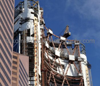 The Bow office tower under construction,   December 1,  2010,  Calgary, AB.