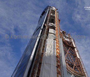 The Bow office tower under construction,   December 1,  2010,  Calgary, AB.