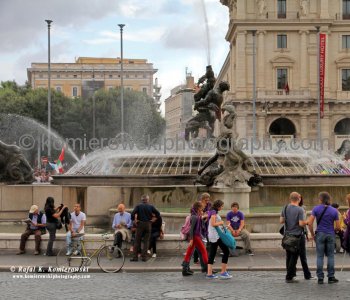 Piazza della Repubblica in Rome, October 2010