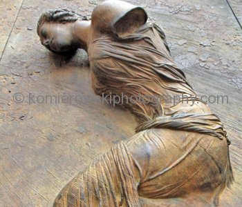 Igor Mitoraj, a famous Polish artist creator of bronze door  at  Basilica Santa Maria degli Angeli at Piazza della Repubblica,    Rome