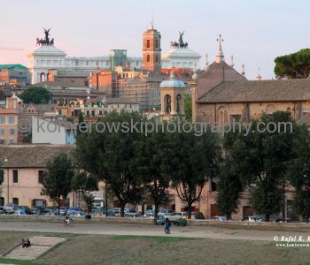 View of Il Vitoriano Palatino  from  Circus Maximus   Rome