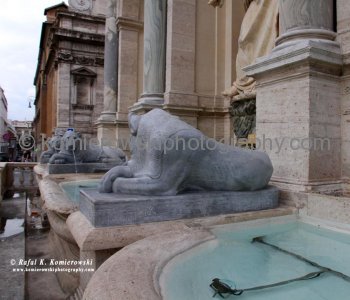 Fontana del Mose next to Chiesa Santa Maria della Vittoria,  Rome