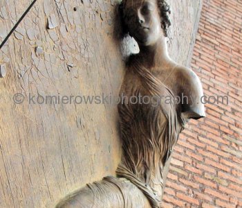 Igor Mitoraj, a famous Polish artist creator of bronze door  at  Basilica Santa Maria degli Angeli at Piazza della Repubblica,    Rome