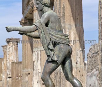 The statue of Apollo in the Temple of Apollo, Pompeii. Temple of Apollo It is an integral part of the Forum area.