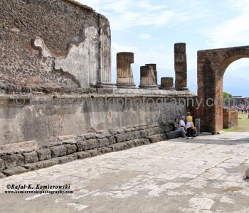 View towards Forum, Pompeii