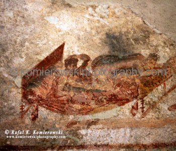 Locals in ancient Pompeii loved art, politics and sex.  Al these frescoes in the brothels of Pompeii which indicated each particular womans specialty.