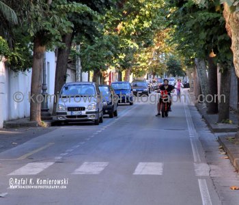 Sorrento -street scene near  Majestic Palace  Hotel on Via Crawford 40