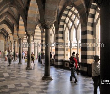 Amalfi - the Cathedral of St. Andrew,  an Arab-influenced exterior....
