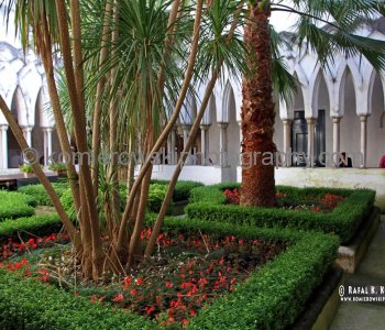 Amafli - the Cathedral of St. Andrew,   courtyard in the Cloister of Paradise