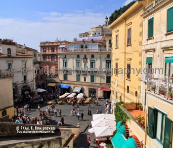 Amalfi - town view from the Cathedral of St. Andrew,